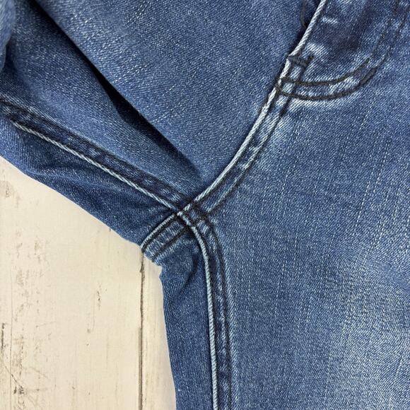 Free People We The Free Moto Jet Zip Skinny Baltic Crop Ankle Jeans Size 28 - Picture 14 of 15